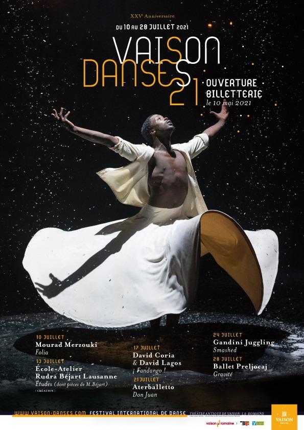 programme vaison danses 2021 festival theatre antique vaison la romaine affiche