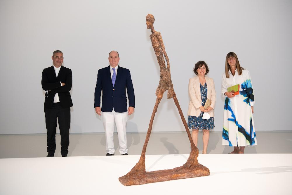 Vernissage exposition Giacometti Grimaldi Forum SAS Prince Albert II