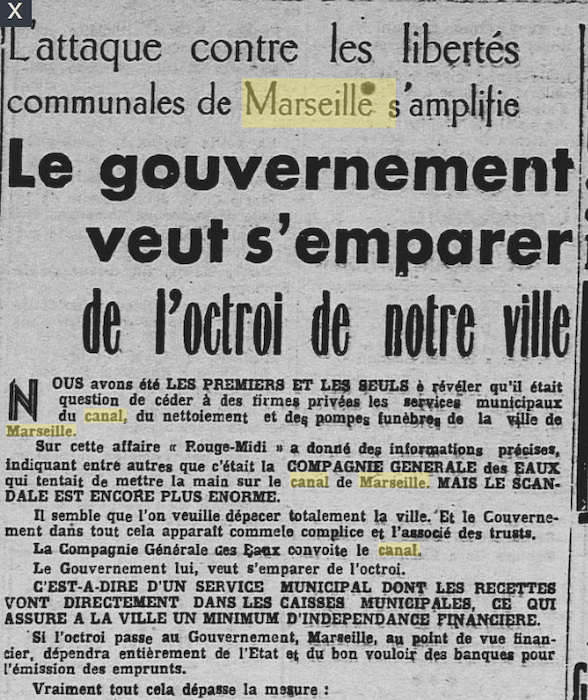 L'attaque contre les libertés - Canal de Marseill