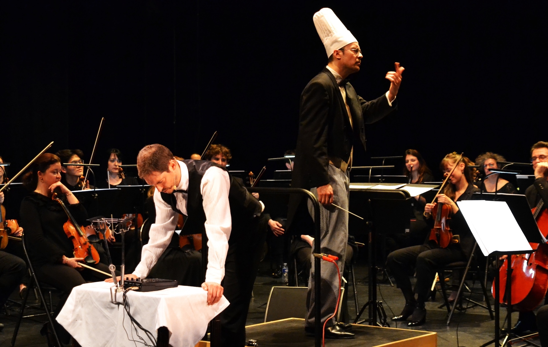 Flavien Boy - Guillaume Hermen spectacle menu symphonique.